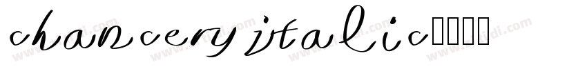 chancery jtalic字体转换